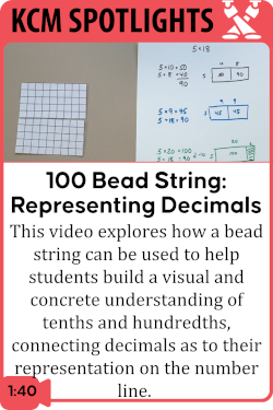 Rational Numbers: Using the 100 Bead String to Explore Decimals